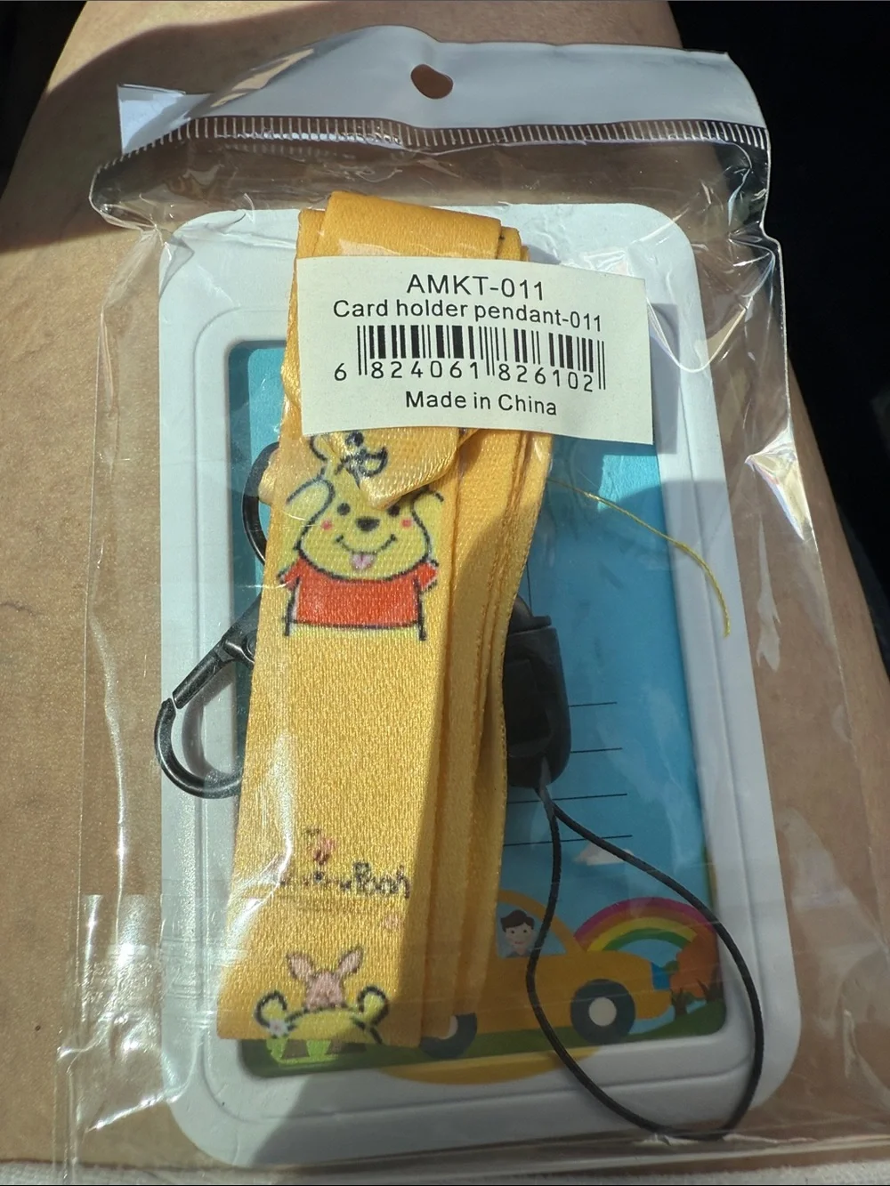 Winnie Pooh Lanyard Card Holder